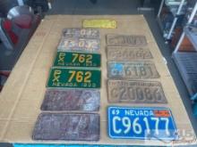3 Pairs and 6 Nevada License Plates