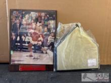 Stacey Augmon Atlanta Hawks NBA Art / Memorabilia & Signed Home Plate
