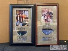 (2) Framed Signed ArtWork By The Whole Friends Cast