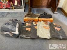 Four 501 Levi Jean 2 Pairs of Skechers and XL Shirts