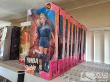 (10) NBA Barbie Dolls
