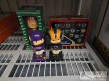 NFL Bobble-Heads and Lunchbox