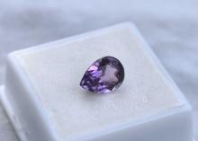 3.56 Carat Pear Cut Amethyst