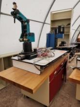 Ceramist Bench, Benchtop Mill, Metal Shelving, Intelitek Scorbot-ER 4U