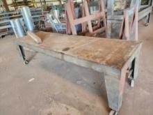 Heavy Duty Roll Around Steel Work Table