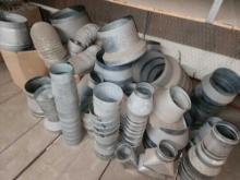 Group of Aluminum Irrigation Pipe Fittings
