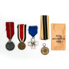 WWII German Medal Lot-Eastern Front, War Merit