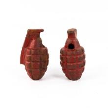 WWI US MK1 Hand Grenade- Practice Red Type Lot