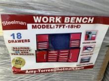 (646)UNUSED STEELMAN H7FT-18D WORK BENCH