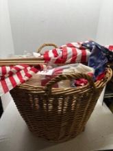 basket of American flags