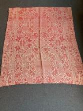 (3) vintage blankets Antique Embroidered bedspread