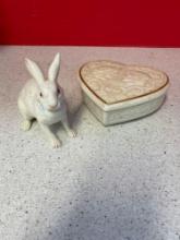 Boehm Rabbit, Lenox Romeo and Juliet Heart box