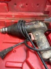 Craftsman 1/3 HP electric drill, Porter Cable 7 1/4? electric circular saw both with cases