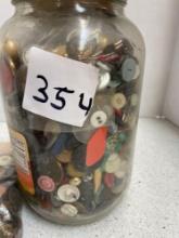vintage large lot of misc buttons
