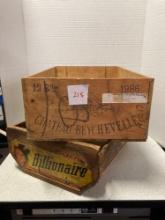 Two Vintage crates