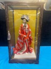 geisha doll in case