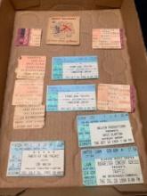 Old concert tickets, Eric Clapton, Joe Walsh, Traffic, Genesis