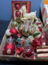 vintage Christmas ornaments and Christmas decorations