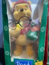 Winnie the Pooh, Tigger, Mrs Claus and Santa Claus animated figures 12? tall
