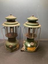 2 Coleman kerosene lanterns
