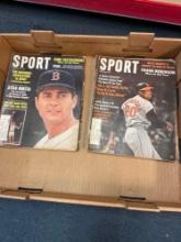 vintage sports publications. see photos