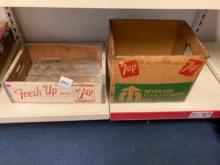 7up crate and box