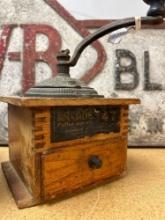 2 coffee grinders mills antique
