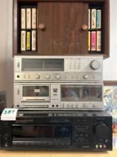 Sony receiver studio amp cassette deck 8 tracks