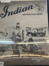 Indian motorcycle news poster 1946 with Roy Rogers and Trigger