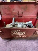 Thor electric saw in metal box