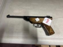 wooden and metal pistol pellet gun