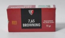 50 Rounds Of Browning 7.65 (.32 ACP) Ammunition