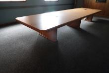 CONFERENCE TABLE BUILT IN MEDIA CABINET
