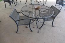 PATIO TABLE W/2 CHAIRS