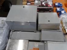 PALLET OF ELECTRICAL BOXES/ENCLOSURE BOXES