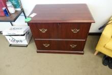 WOODEN 2-DRAWER LATERAL FILE