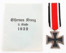 WWII GERMAN IRON CROSS 2nd CLASS WITH ENVELOPE