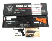 AGM AIRSOFT MP-44 RIFLE AND HEALTHWAYS CO2 PISTOL
