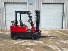 Caterpillar GC25 Forklift, S/N 5EM-00365, 5,000 LB. Capacity, 189" Lift Height, Lpg, 2,374 Hours, 81