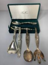 Group of Silverplated Flatware Service Pieces
