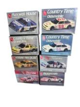 Group of Eight Plastic Model Kits - AMT NASCAR Stock Cars