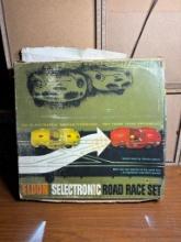 Vintage Eldon Selectronic Slot Car Road Race Set