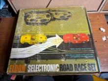 Vintage Eldon Selectronic Slot Car Race Car Set