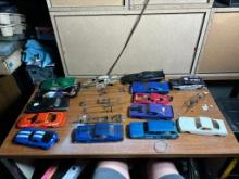 Large Group of Slot Car Bodies and Frames