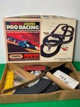 Vintage Tycopro Lighted Sebring Slot Car Racing Set