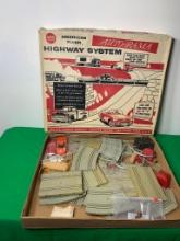 Vintage Gilbert American Flyer Highway System Slot Car Set