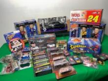 Group of Mostly NASCAR Diecast Cars and NASCAR Bobbleheads and More