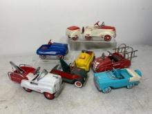 Group of Seven Model Pedal Cars