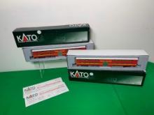 Two Kato Rock Island Railroad Passenger Train Cars