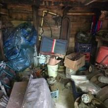 Contents of Shed, Pet Taxis, Canopy Framing, Bicycle